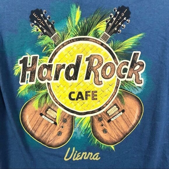 HARD ROCK CAFE | Vienna Graphic Tee Blue Short Sleeve Unisex Size Small - Picture 7 of 7